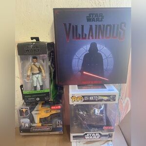 Star Wars Villainous Game Skiff Funko  Lando Black Series Micro Galaxy Set